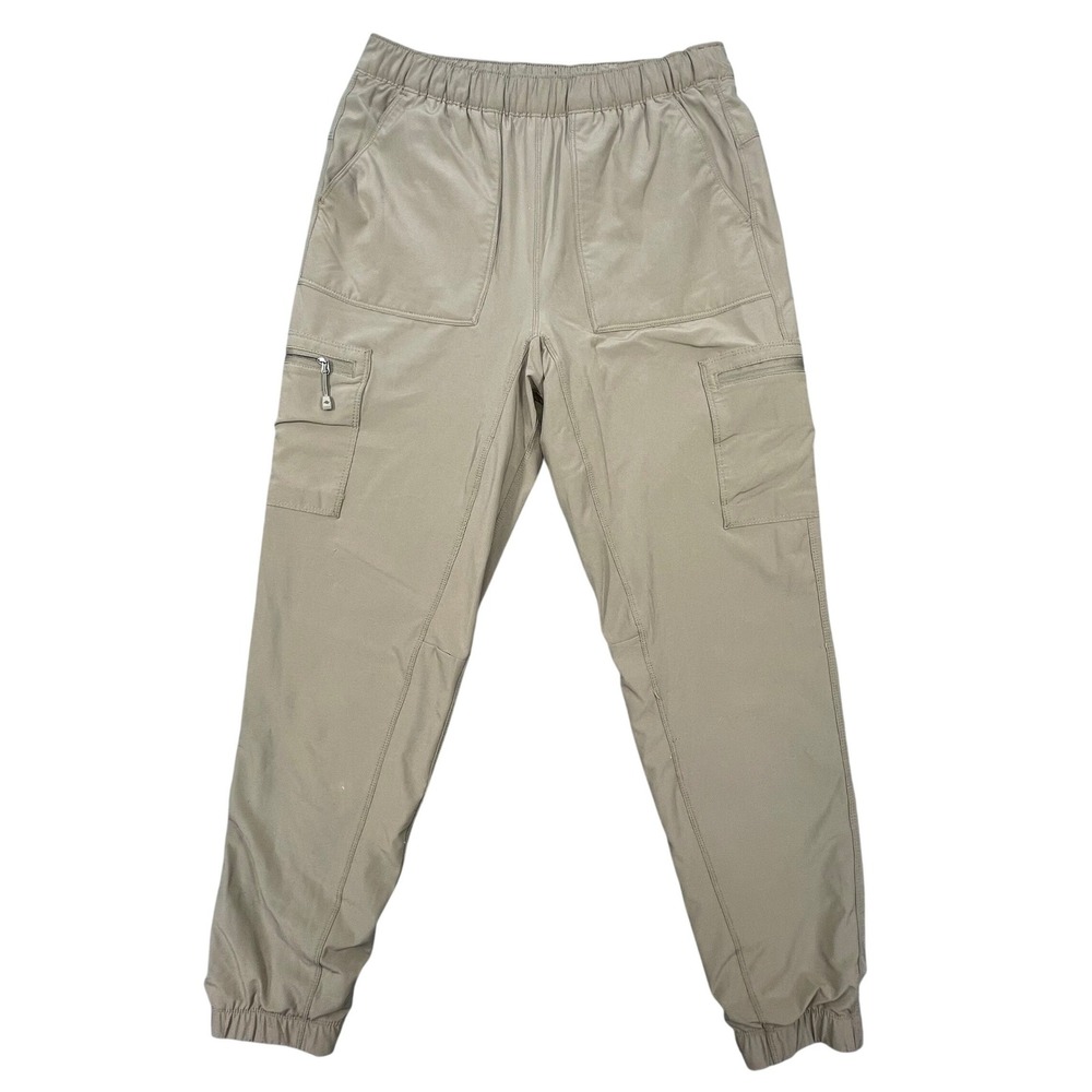 Eddie Bauer Tan Fleece Lined Cargo Jogger Pants Womens 4